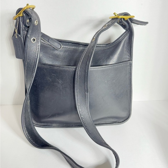 Vintage Y2K Coach Legacy Zip 9966 Black Cow Hide Leather Crossbody Shoulder Bag - Picture 11 of 16